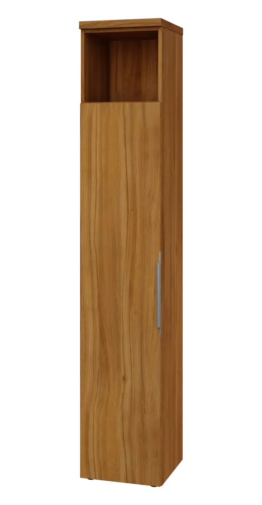 SIN 6 - 4DN kancelářská skříň, 1-dveřová/nika, levá, 2170x400x400, ořech světlý